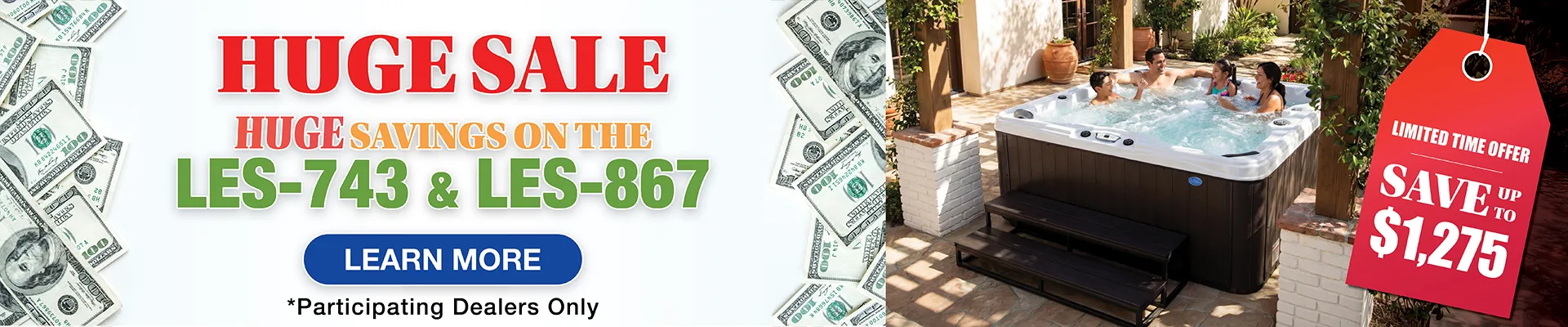 Calspas hot tub being used in a family setting - Amherst